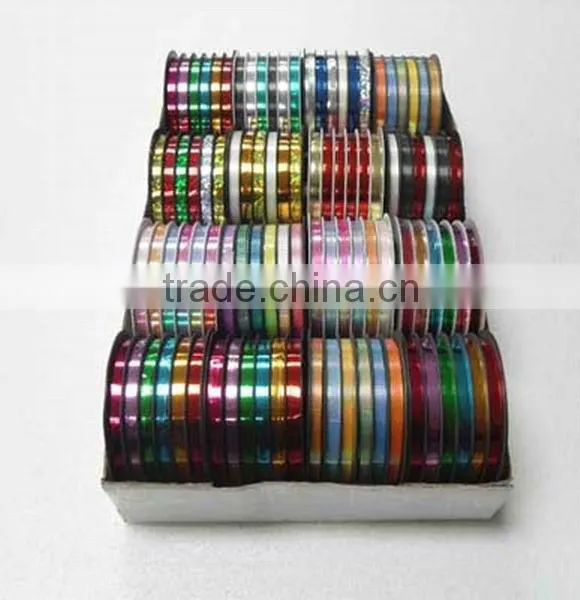 HOT SALE ! Six Channels 5mm Solid Metallic Curly Poly Ribbon Quality Choice photo-2