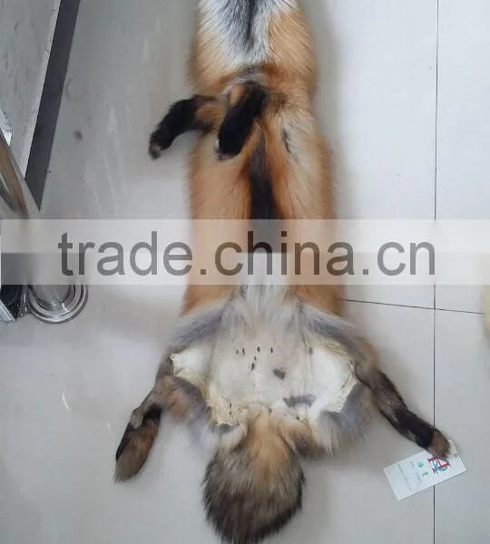 Real Silver Fur Skin / Natural Fox Fur Skin / Tanned Red Fox Fur Skin For Coat Quality Choice photo-4