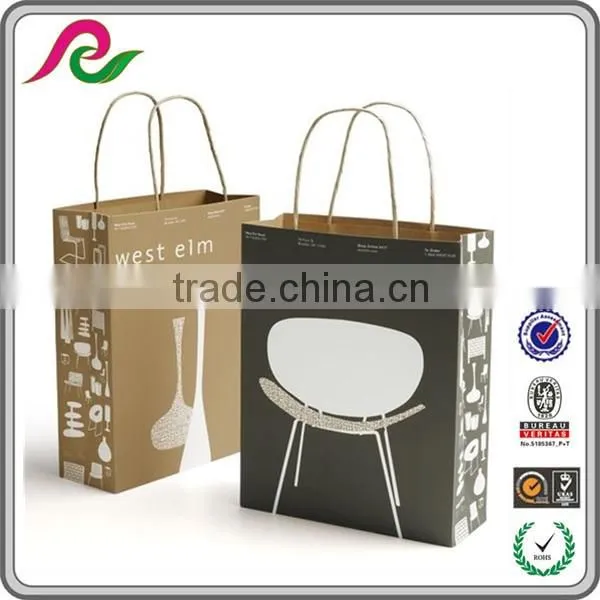 Accept Custom Order Gift Industrial Use and Hand Length Handle Sealing Kraft Paper Shopping Bag photo-4