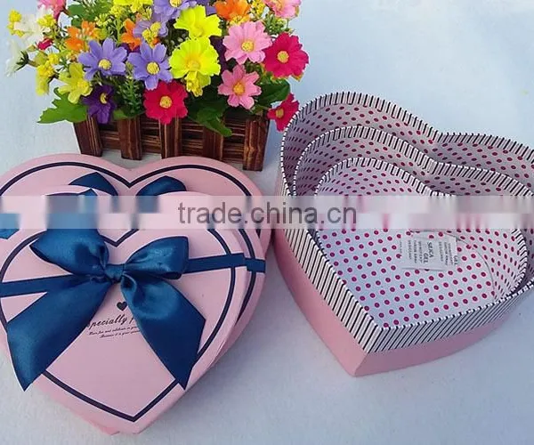 Design Lovely Art Paper Empty Heart Shape Widding Box Gift Box With Good Price photo-6
