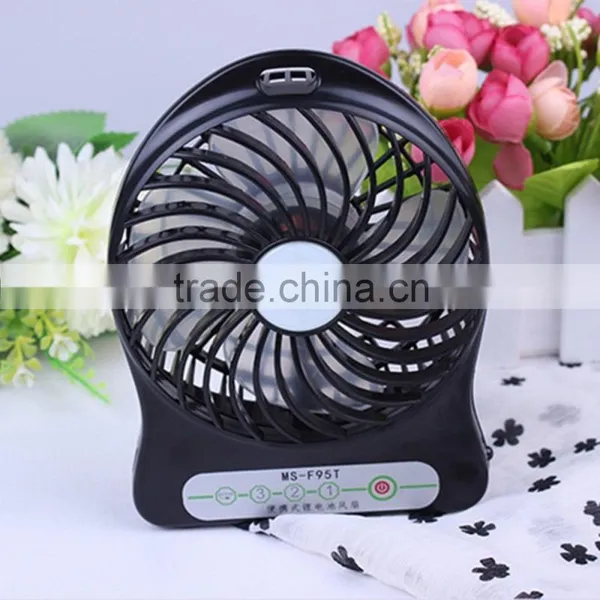 Colorful Mini Rechargeable Ceiling Fan, Portable Hand Battery Rechargeable USB Fan photo-5