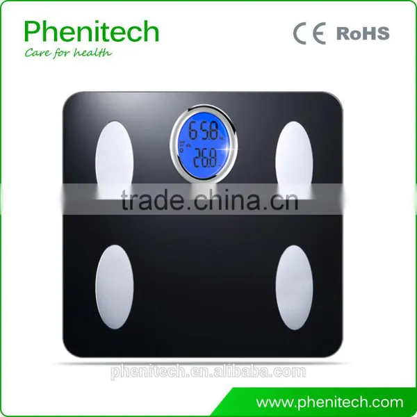 Bluetooth 6mm Tempered Glass Body Fat Scale 325*325*29 Mm Overload Indication photo-3