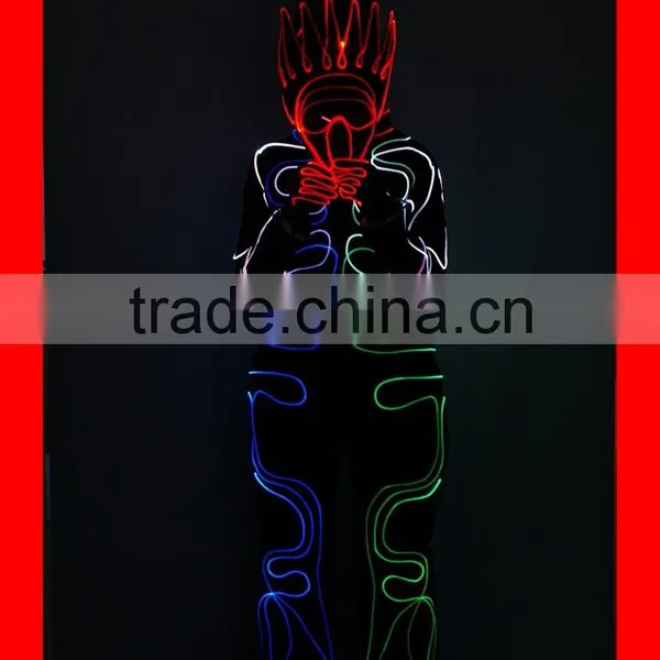 Tron Dance LED Costume Luminous Outfit photo-4