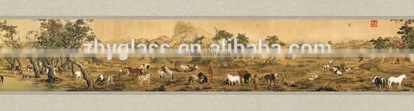 New Design Decorative Wall Art Glass Painting photo-2
