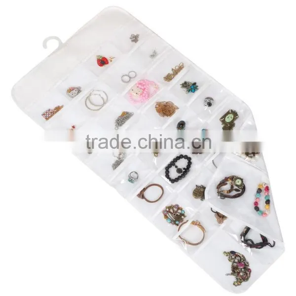 72 Pockets Hanging Jewelry Organizer Earring Storage Bag photo-4