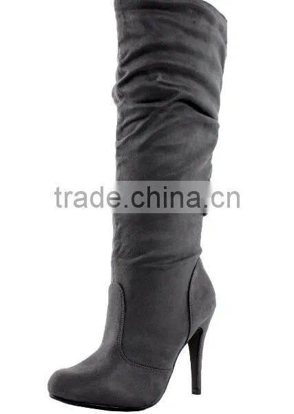 Baghdad Knee High Slouch Boots,women High Heel Boot,Red Boots photo-4
