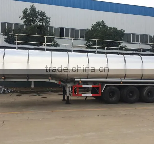 40cbm-46cbm Stainless Steel Edible Oil Tank Semi Trailer photo-3