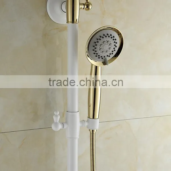 2016 New Modern Bathroom Shower Set,white Painted Rainfall Shower Set photo-3