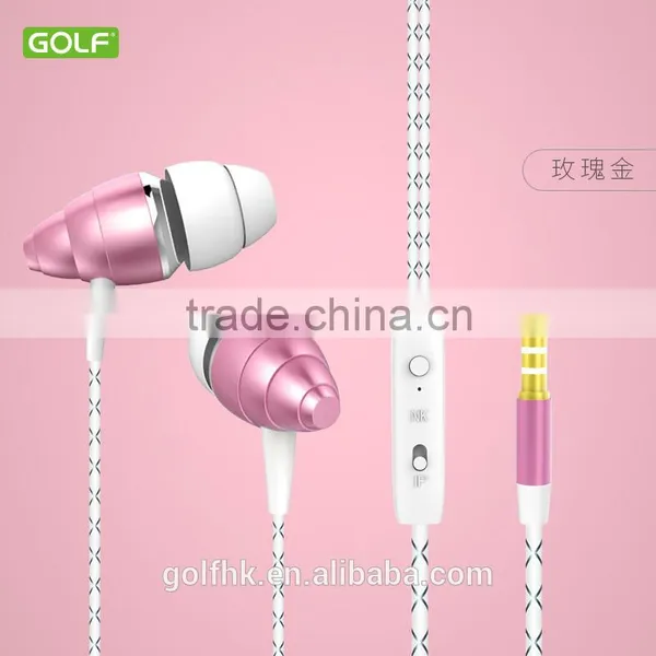 2016 Conch Shaped New Design Rose Gold Color Wired In Ear Earphone photo-3