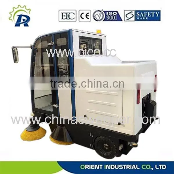 Road Sweeper E800LC, Road Sweeping Machine Industrial Brush Cleaning Floor Power Broom Sweeper