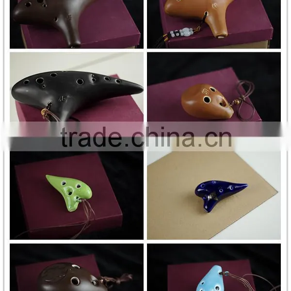 Chinese Ceramic Ocarina Flute photo-6