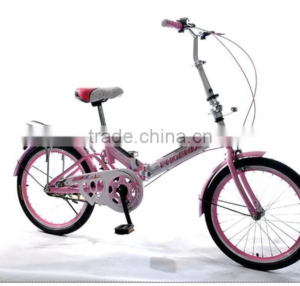 20-inch Shock Absorbing Folding Bike High Carbon Steel Students Bicycle photo-3