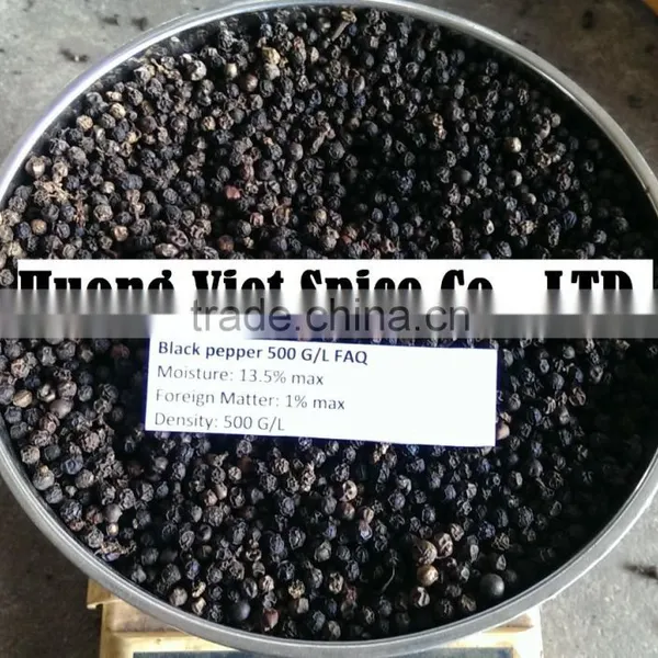 Vietnamese Black Pepper 500 G/L FAQ