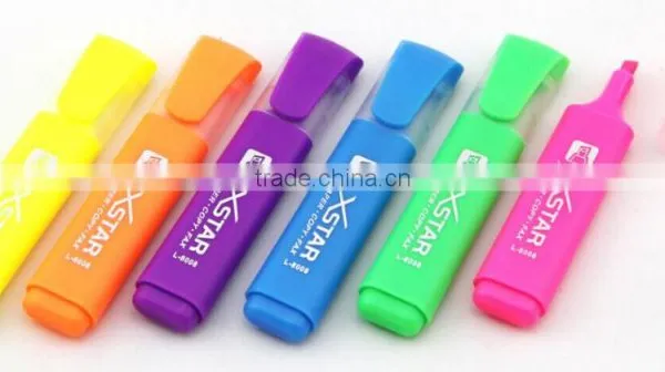 Normal Size Multi-color Flat Barrel Highlighter Pen photo-4