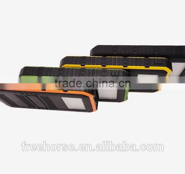 New Arrival Double Output 8000mah Solar Battery Charger for Mobile Phone With Led Camping Light photo-5