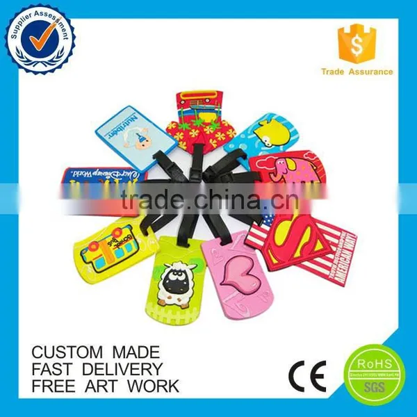 2016 Custom Design Logo Bulk Pvc Luggage Tag photo-2