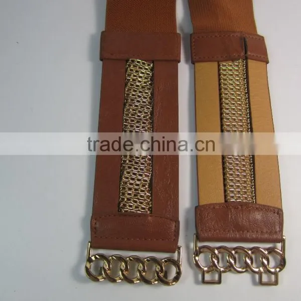 Elastic Chain Decorative Fashion Ladies Belt photo-4
