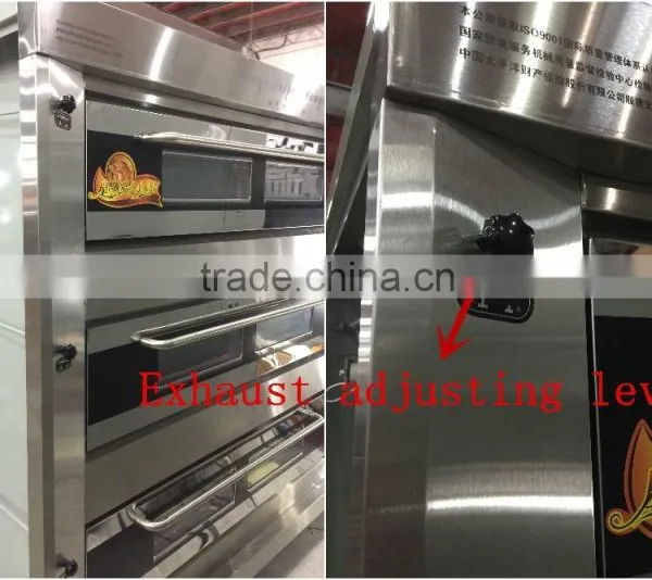 Hot Air Quantity Control 3 Deck 6 Trays Gas Bakery Ovens For Sale photo-2
