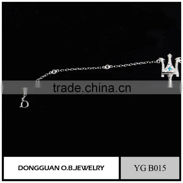 AAA Clear Stone Women Bracelet Cheap Price Fashion Silver Ladies Bracelet Models photo-3