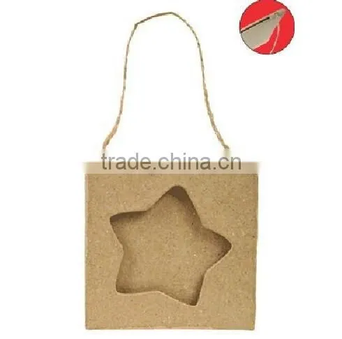 Mini Paper Mache Linked Frames - Circle Cardboard Photo Frames photo-3