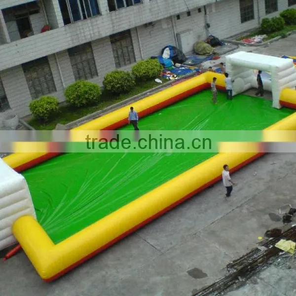 Inflatable Football Playground,PVC Inflatable Field for Football Playing A6017