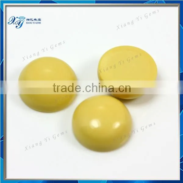 9mm Yellow Semi Precious Stone Cabochon Turquoise Price for Cabochons Wholesale