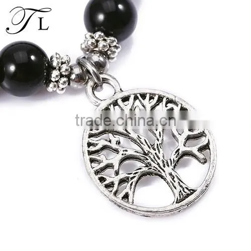 Stainless Steel and Natural Stone Beads Bracelet Men Jewelry Bracelet photo-3