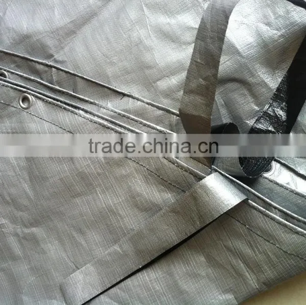 Sewing Reinforced & Rounded Waterproof Fabric pe Tarpaulin ,sewn pe Tarpaulin photo-2