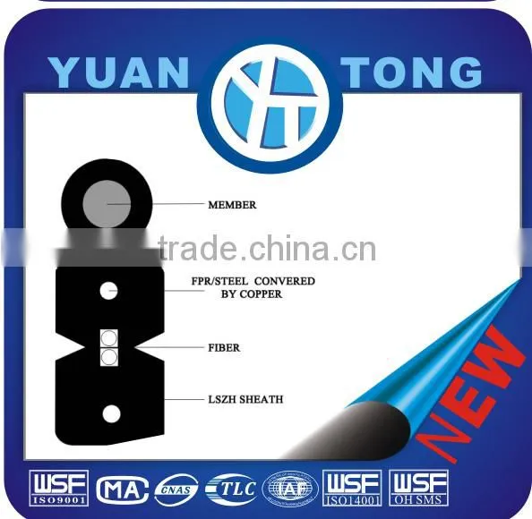 Indoor Self Supporting FRP Bow-type GJYXFCH Optic Cable photo-3