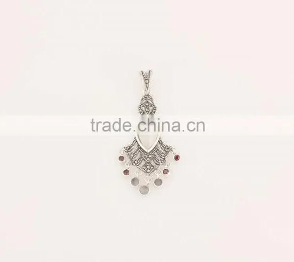 92.5 Silver Jewelry Dress Pendant Sterling Silver Necklace Jewelry photo-3