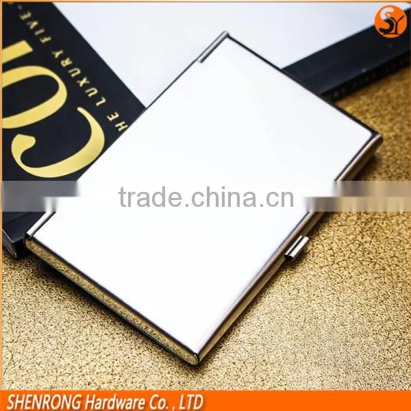 Business Card Use Silver and Golden Stainless Steel Metal Card Holder With Polished Surface and Engraving Logo photo-2