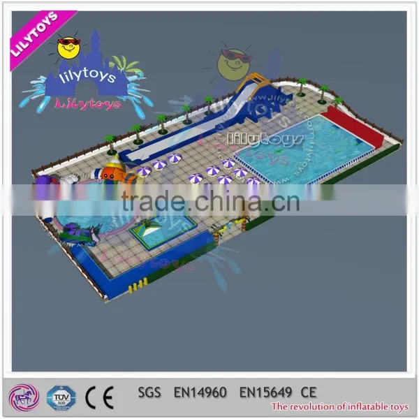 Lilytoys Water Park . Inflatable Mobie Moving Park ,jurassia Gaint Water Park photo-2