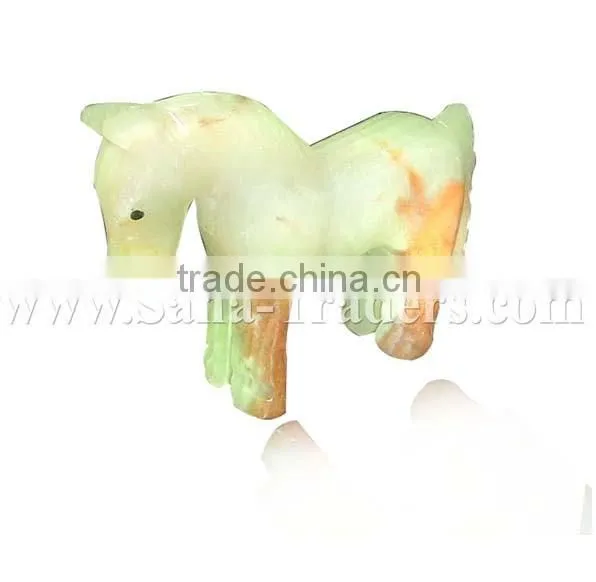 Onyx Horse / Marble Animals / Marble Handicrafts / Onyx Handicrafts / White Onyx