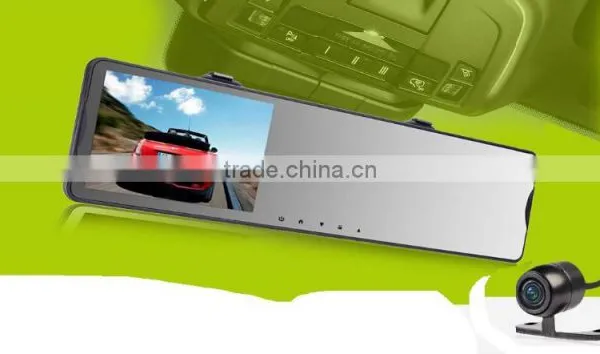 Hot Selling 4.3'' HD Dual Lens G-sensor Car Mirror DVR Camera Recorder Night Vision Rear View Christmas Gifts photo-6
