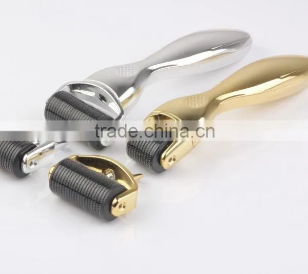Professional Body Massager 1200 Needles Stainless Golden Micro Needle Therapy Derma Roller photo-4