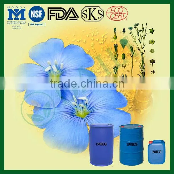 100%Pure Natural Organic Flax Seed Oil With GMP Factory