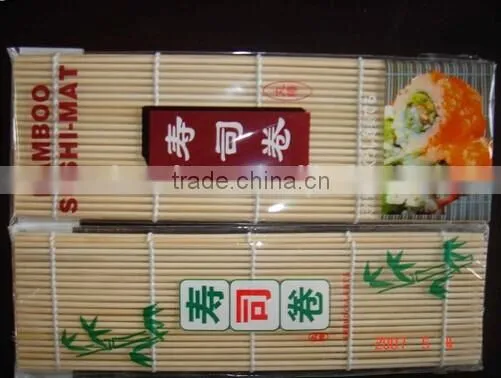 White Bamboo Mat Happy Sushi Rolls photo-4