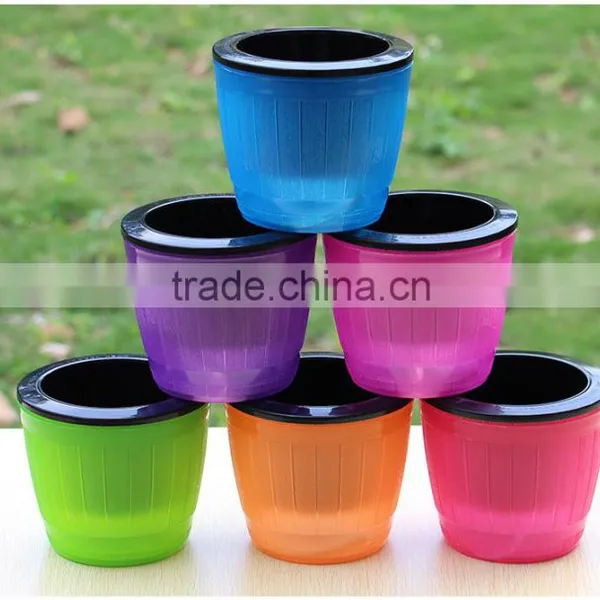 Plastic Self Watering Flower Pot
