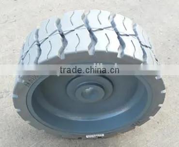 Hydraulic Scissor Car Lift Used Solid Tyre Wheels 12x4.5 15x5 12.5x4.5 photo-5