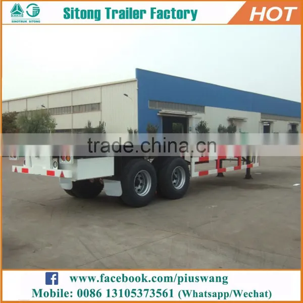 Hot-selling Inexpensive 20ft 40ft Container Semi-trailer High Quality Flatbed Trailer With Container Lock photo-4