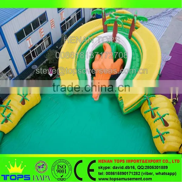 Rectangular Above Ground Swimming Pool Dinosaur Inflatable photo-5