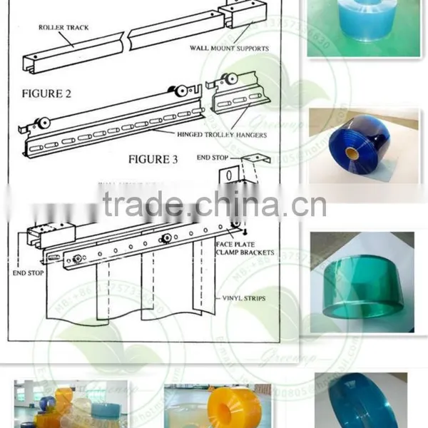 High Quality Eco-friendly Transparent PVC Strip Curtain/PVC Strip Door/PVC Door Curtain photo-2