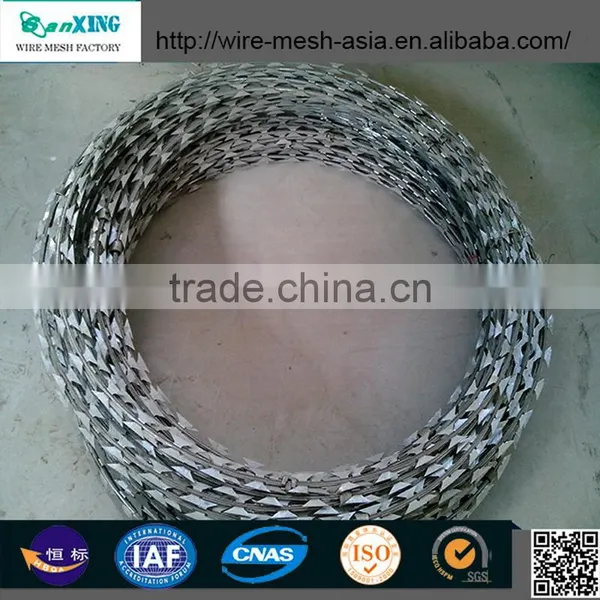 Galvanized Steel Plate Razor Barbed Wire For Sentries and Defence photo-2
