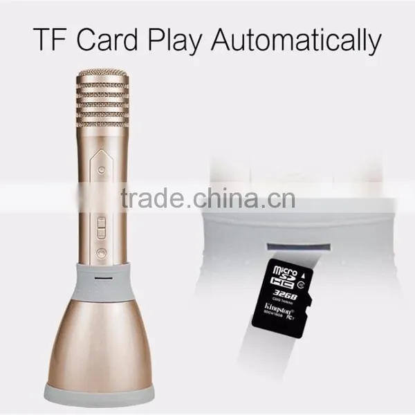 Wholesale Portable Karaoke Microphone for Smartphones Bluetooth Speaker Portable Wireless Karaoke Microphone photo-5