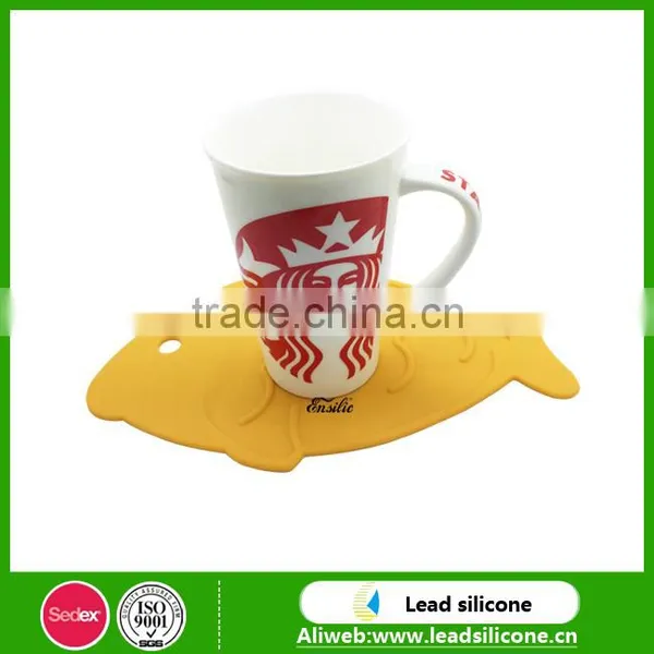 Custom Round 3D Shape Heat Resistant Anti-slide Silicone Cup Coaster,Silicone Cup Mat photo-5