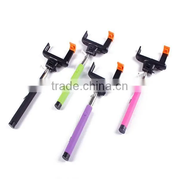 Wire Selfie Stick With Bluetooth Remote Control, Foldable Cable Wired Selfie Stick photo-6