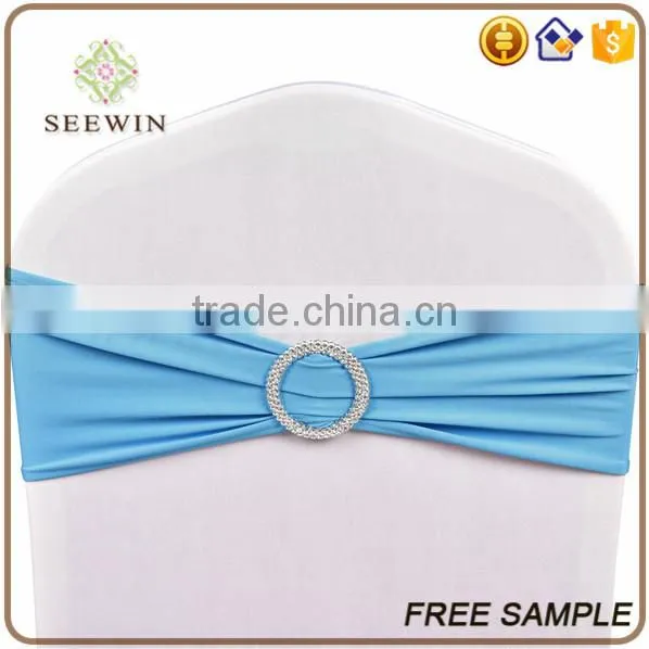 Plaid Colorful Ruffle Chair Sash Band With Plastic Buckle Set photo-4