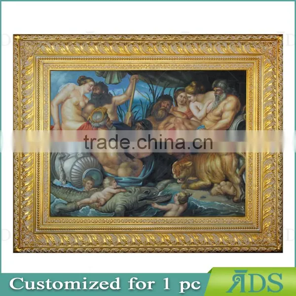 Antique Wooden Frame With Gold Leaf for Wall Decoration photo-5