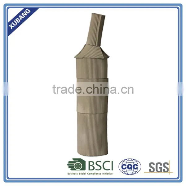 Modern Poly Resin Ripped Wine Bottle Shape Vase photo-3