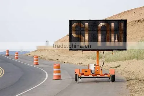 Mobile Variable Message Board Sign and Trailer Manufacturer , Graphic Display, Solar LED and Battery Powered WTMMB photo-5